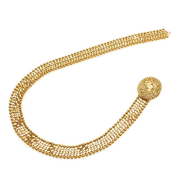 CHANEL Riding Horse Motif Belt, Gold Plated, Women's - Picture 1 of 4